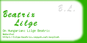 beatrix lilge business card